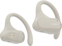 SoundForm ClearFit Écouteurs Oreilles Libres Sans Fil (écouteurs légers et confortables,indice d'étanchéité IPX5,écouteurs Bluetooth sans fil pour randonnée,vélo,course à pied,etc) - beige