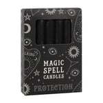 Protection' Magic Spell Candles Set of 12 Black - Witchcraft Ritual  Candles