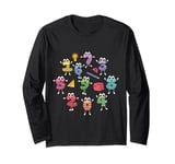 Cute Funny Numbers Love Maths Day Numbers Day Mathematics Long Sleeve T-Shirt