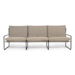 Ferm Living - Desert 3-Seater Black / Dark Sand - Utendørs sofaer