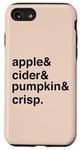 Coque pour iPhone SE (2020) / 7 / 8 Autumn Apple Cider Pumpkin Crisp Cozy Weather