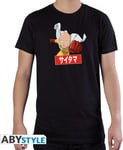 One Punch Man Saitama T-Shirt Black (Large)