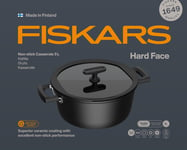 Fiskars Casserole Hard Face 5L With Lid