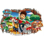 Paw Patrol 3D väggklistermärke pojke flicka rum Paw Patrol 3D trasiga väggklistermärken Paw Patrol väggklistermärken Paw Patrol väggklistermärken barnrum