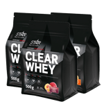 3 x Clear Whey Myseprotein 500g