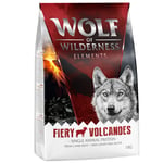 3 + 1 kaupan päälle! 4 x 1 kg Wolf of Wilderness -koiranruokaa - Fiery Volcanoes - lammas (monoproteiini)