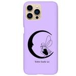 Coque violet Iphone 14 PRO fee lune