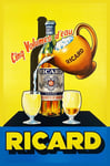 RICARD ApéRITIF Rbxq - POSTER HQ 60x90cm d'une AFFICHE VINTAGE