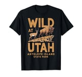 Bison Wildlife Antelope Island State Park Utah Nature T-Shirt