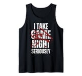 I Take Game Night Seriously Board Game Humor Shirt Tank Top