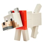 Minecraft Fusion figurine Loup 20 cm à Assembler, Jouet d’Action et d’Aventure pour Enfant Inspiré par Le Jeu Vidéo, GVV16