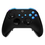 eXtremeRate Bouton de Remplacement pour Xbox One Elite Series 2 Manette, Trigger LB RB LT RT Bumpers ABXY Start Back Sync Buttons Customisé pour Xbox One Elite V2 Manette Modèle 1797, Violet Bleu