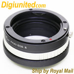 Pentax K mount PK DA AF lens to Canon EOS R RF mount full frame camera adapter