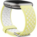 Fitbit Versa 3/4,Sense/2 Sprtbnd Glow Up/Frost Wht L