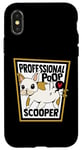 Coque pour iPhone X/XS Professional Poop Scooper Chien Wauwau Bouledogue français