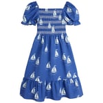 Mini Rodini GOTS Sailing Boats Klänning Blue | Blå | 80/86 cm