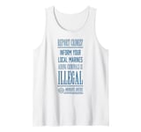 One Piece World Government Report Crimes Poster Anime Tank Top