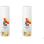 P20 Sensitive Face Crème Solaire SPF50+ 2x50 g