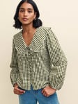 Nobody's Child Birdie Gingham Peter Pan Collar Blouse