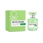 Benetton - United Dream Live Free, Eau de Toilette pour Femme - Parfum féminin, frais et dynamique - Notes florales, fruitées et hespéridées - Idéal pour la journée - 50 ml