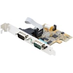 STARTECH PCIE DUAL SERIAL PORT CARD - 16C1050 UART 5V/12V STATUS LIGHT CTLR