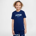 Nike Trenings T-Skjorte Dri-FIT Academy 25 Erling Haaland Personal Edition - Navy/Blå Barn, størrelse XS: 122-128 cm