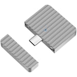 Mini-kabinett för PCIe NVMe SSD USB-C Aluminium