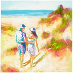 Eurographics NBA1101 Motif Inscription Together on The Beach avec Couple sur la Plage par Badori N. 30 x 30 cm