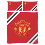 Manchester United FC Core Stripe Duvet Cover Set