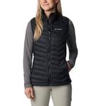 Columbia Women's Powder Pass Vest Puffer Vest Body Warmer, Black, Size XS