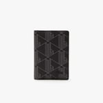 Lacoste Porte-cartes vertical The Blend Taille Taille unique Monogram Noir Gris