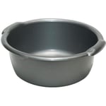 Bassine ronde 11L - D: 36.5cm - H 14cm - gris argent