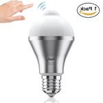 Motion Sensor Light Bulb Haofy 9W E27 Smart PIR LED Bulbs Auto On/Off Securit DT