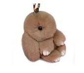 Belle Lapin Pendentif Doux Moelleux Lapin Lapin Poupée De Voiture Porte-clés Charme Porte-clés Sac À Main Pendentif Décor Meilleur Cadeau Mignon pour Familles Amis(Kaki 13cm)