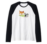 Bambi et Flower la mouffette Manche Raglan