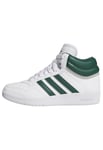 adidas Hoops 4.0 Mid Shoes Basket, FTWR White/Collegiate Green/Grey Two, 21 EU