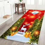 Tuserxln - Tapis de Nol, impression 3D antidérapante, tapis antidérapant, chambre à coucher, salon, sol, couloir, cuisine, salle de bain, père Nol et