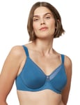 Triumph Womens 10186010 True Shape Sensation Minimiser Bra - Blue material_polyamide - Size 32F