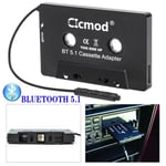 Bluetooth 5.1 CAR AUDIO TAPE CASSETTE ADAPTER RECEIVER FOR CD MP3 RADIO