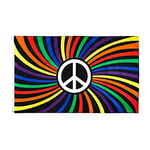 SHATCHI 5ft x 3ft Lesbian Love Gender Diversity Trans/LGBTQ/Pansexual/Non-Binary/Genderfluid Celebration Supporter Fans Parade Wedding Gifts Decorations, Gay Peace