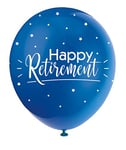 Assorted Color Happy Retirement Latex Balloons (30cm) Pack of 5 - Perfect for Farewell Parties & Retirement Events