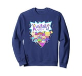 Rugrats Group Shot Purple Triangle Logo Sweatshirt