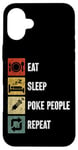 iPhone 16 Plus Phlebotomist Tech Technician Eat Sleep Poke People Repeat Case