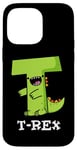 Coque pour iPhone 14 Pro Max Jeu de mots alphabet amusant T-Rex