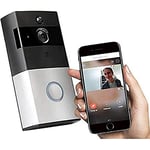 Video Doorbell, IP33 Waterproof Outdoor Video Door Bell 720P HD WiFi Surveillance Camera with Battery, Real-time Video, Two-Way Call and App iOS and Android Intercom, 61700