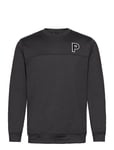 Cloudspun Patch Crewneck Tops Sweat-shirts & Hoodies Sweat-shirts Black PUMA Golf