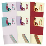 Hunkydory Deck The Halls Z-fold Card Blanks & Envelopes For Moonstone Dies