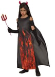 Forum Novelties CC80755 Elegant Devil, Girls, Black, Red 4 - 6 years