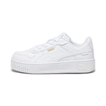 PUMA Carina Street PS Basket, White White Gold, 34 EU