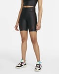 Women's Jordan Essentials Mid-Rise Bike Shorts Sz S Black University Red dc2177 